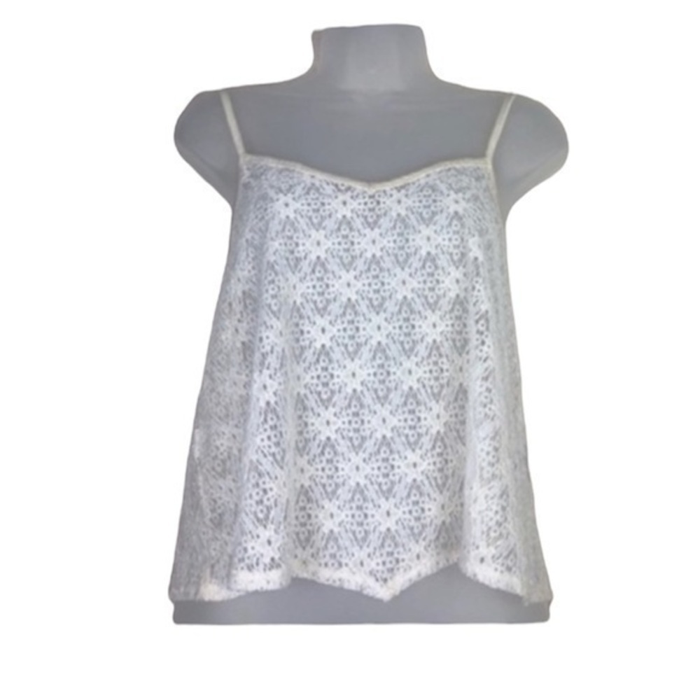 American Eagle Outfitters lace crème top